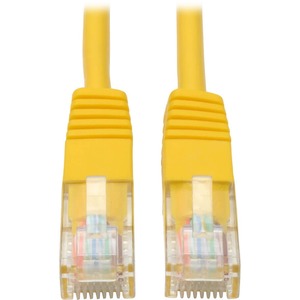Tripp Lite Cat5e 350 MHz Molded (UTP) Ethernet Cable (RJ45 M/M) PoE - Yellow 14 ft. (4.27 m)