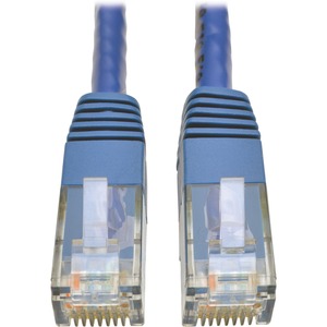 Tripp Lite Cat6 Gigabit Molded (UTP) Ethernet Cable (RJ45 M/M) PoE Blue 100 ft. (30.5 m)