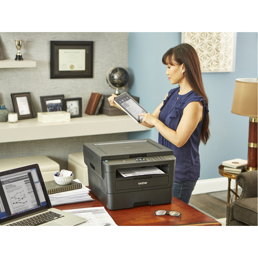 Brother HL-L2395DW Monochrome Laser Printer with Convenient Flatbed Copy & Scan, 2.7" Touchscreen, Duplex and Wireless Networking