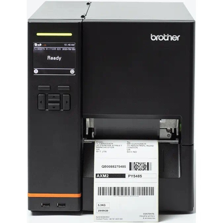 Brother TJ-4420TN Industrial Direct Thermal/Thermal Transfer Printer - Monochrome - Label Print - Ethernet - USB - Serial