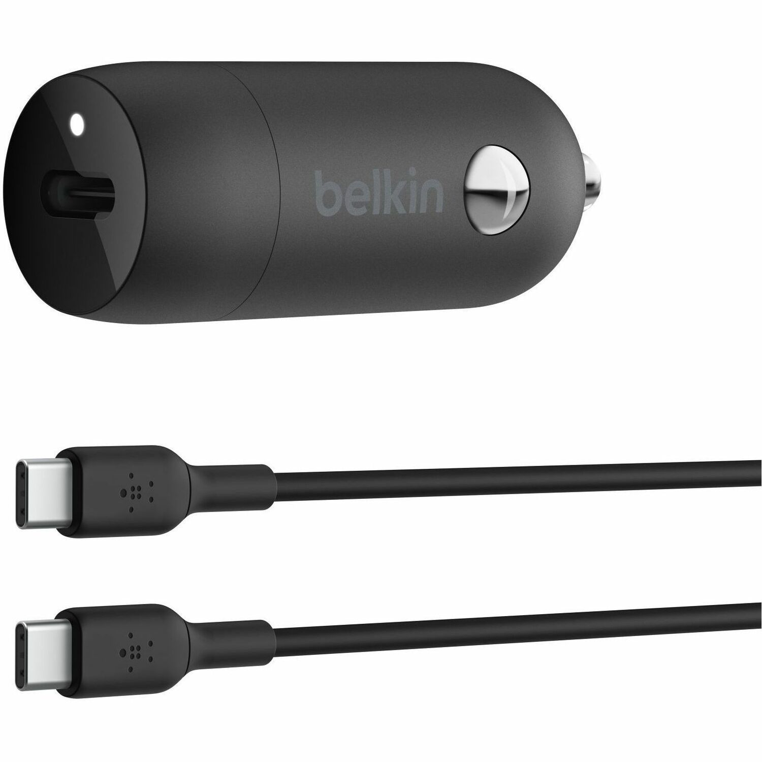 Belkin BoostCharge 30W USB-C Car Charger, Black