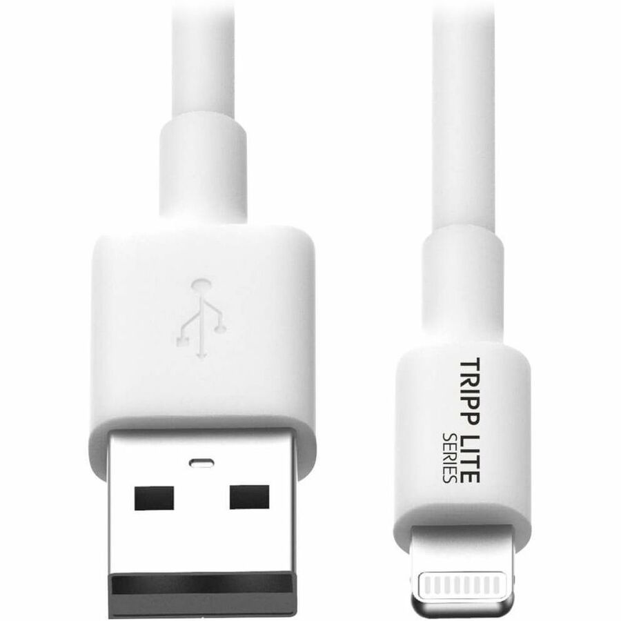 Eaton Tripp Lite Series USB-A to Lightning Sync/Charge Cable (M/M) - MFi Certified, White, 10 ft. (3 m)