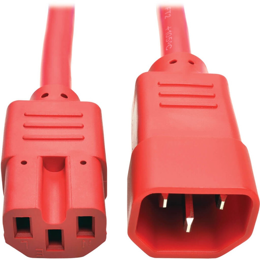 Tripp Lite by Eaton Power Cord C14 to C15 - Heavy-Duty 15A 250V 14 AWG 6 ft. (1.83 m) Red