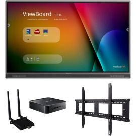 ViewSonic ViewBoard IFP7552-1C-C1 - 4K Interactive Display, WiFi Adapter, Fixed Wall Mount, Chromebox - 400 cd/m2 - 75
