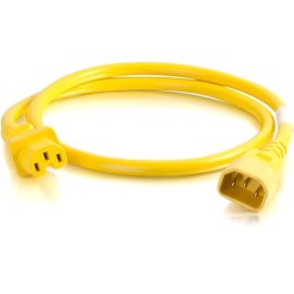 3FT 18AWG POWER CORD (IEC320C14 TO IEC320C13) - YELLOW