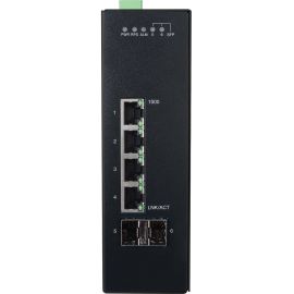 Tripp Lite by Eaton 4-Port Lite Managed Industrial Gigabit Ethernet Switch - 10/100/1000 Mbps, 2 GbE SFP Slots, -10 to 60C, DIN Mount - TAA Compliant