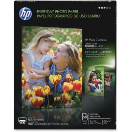 HP EVERYDAY PHOTO PAPER, GLOSSY, A, 50 CT