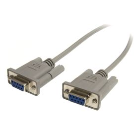 StarTech.com Cross Wired DB9 Serial Null Modem Cable - F/F - Serial/Null Modem Cable - 1 x DB-9, 1 x DB-9 - Serial/Null Modem Cable Crossover External - 25 ft