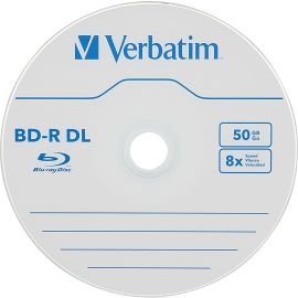 Verbatim BD-R DL 50GB 8X, Verbatim, 10pk Spindle Box Peg Hanger