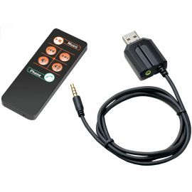 USB HEADPHONE ADAPTER W/WIRELESS REMOTE