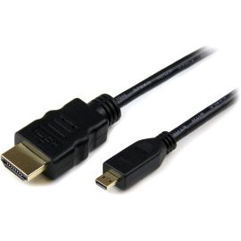StarTech.com 3ft Micro HDMI to HDMI Cable with Ethernet, 4K High Speed Micro HDMI Type-D Device to HDMI Monitor Adapter/Converter Cord
