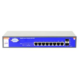 8 PORT 10/100/1000MBPS POE SWITCH CONSISTING OF 6 PORT 10/100/1000MBPS + 2 COMBO