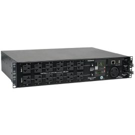 Tripp Lite by Eaton PDU 2.9kW Single-Phase Switched Automatic Transfer Switch PDU 2 120V L5-30P Inputs 24 5-15/20R & 1 L5-30R Outputs 2U TAA
