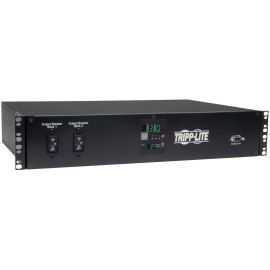 Tripp Lite by Eaton PDU 5.8kW Single-Phase Local Metered Automatic Transfer Switch PDU Two 200-240V L6-30P Inputs 16-C13 2-C19 & 1 L6-30R Outlet 2U TAA