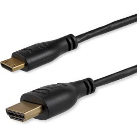 StarTech.com 3ft Mini HDMI to HDMI Cable with Ethernet, 4K 30Hz High Speed Slim Mini HDMI 1.4 (Type-C) Device to HDMI Adapter Cable/Cord