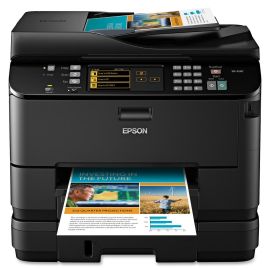 Epson WorkForce Pro WP-4540 Wireless Inkjet Multifunction Printer-Color-Copier/Fax/Scanner-4800x1200 Print-Automatic Duplex Print-20000 Pages Monthly-580 sheets Input-Color Scanner-2400 Optical Scan-Color Fax- Ethernet Ethernet-Wi