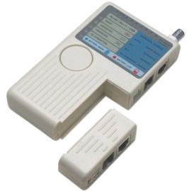 INTELLINET 4-IN-1 CABLE TESTER RJ-11, RJ-45, USB AND BNC