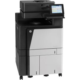 HP LaserJet M880z+ Laser Multifunction Printer-Color-Copier/Fax/Scanner-45 ppm Mono/45 ppm Color Print-1200x1200 Print-Automatic Duplex Print-200000 Pages Monthly-4100 sheets Input-Color Scanner-600 Optical Scan-Color Fax-Gigabit