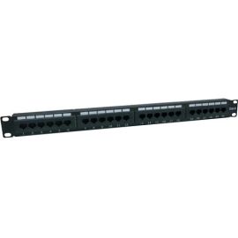 AddOn 19-inch Cat6 24-Port Straight Patch Panel with 110-Type 1U