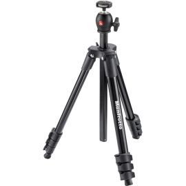 COMPACT LIGHT ALUMINUM 4-SECTION TRIPOD KIT WITH BALL HEAD