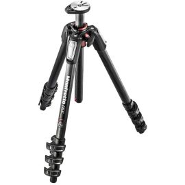 Manfrotto 055 carbon fibre 4-section tripod, with horizontal column