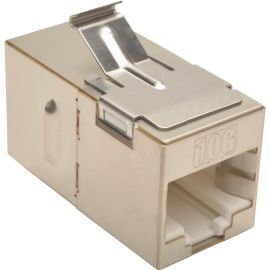 Tripp Lite Cat6a Straight-Through Modular Shielded In-Line Snap-In Coupler (RJ45 F/F)