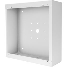 VANDAL RESISTANT,SQUARE,SURFACE MOUNT ENCLOSURE,STAINLESS STEEL,4IN DEEP,WHITE P