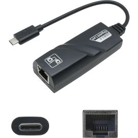 AddOn 5-Pack of USB 3.1 (C) Male to RJ-45 Female Black Adapters