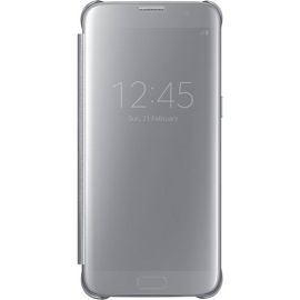 Samsung S-View Carrying Case (Flip) Smartphone - Clear Silver