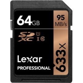 LEXAR PRO SDXC,633X 64GB,C10,U-I,U3,2PK