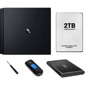 Fantom Drives FD 2TB PS4 Hard Drive - All in One Easy Upgrade Kit - Comes with 2TB Hard Drive, Fantom Drives GFORCE Mini USB 3.0 Aluminum Enclosure, USB 3.0 Cable, 8GB Flash Drive, Screw driver and quick start installation guide