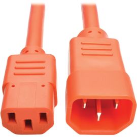 Eaton Tripp Lite Series PDU Power Cord, C13 to C14 - 10A, 250V, 18 AWG, 3 ft. (0.91 m), Orange