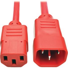 Eaton Tripp Lite Series PDU Power Cord, C13 to C14 - 10A, 250V, 18 AWG, 6 ft. (1.83 m), Red