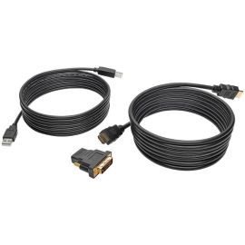 Tripp Lite by Eaton 10ft HDMI DVI USB KVM Cable Kit USB A/B Keyboard Video Mouse 10'