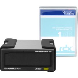 Overland-Tandberg RDX QuikStor 8863-RDX 1 TB Rugged Hard Drive Cartridge - External - Black