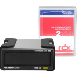 Overland-Tandberg RDX QuikStor 8865-RDX 2 TB Hard Drive Cartridge - External - Black