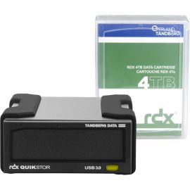 Overland-Tandberg RDX QuikStor 8866-RDX 4 TB Hard Drive Cartridge - External - Black