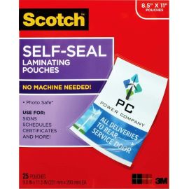 Scotch Self-Sealing Laminating Pouches 8.5