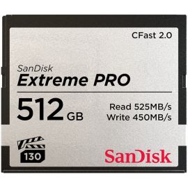 SANDISK EXTREME PRO CFAST 2.0, 512GB, FULL HD, 4K VIDEO RECORDINGFULL HD, 4K VID