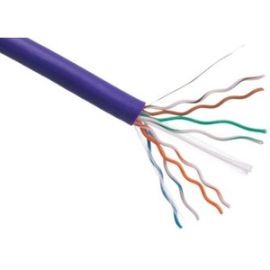 Axiom CAT5E 24AWG 4-Pair Solid Conductor 350MHz Bulk Cable Spool 1000FT (Purple)