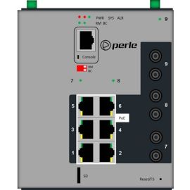 Perle IDS-509G3PP6-T2SD10-SD40 - Industrial Managed Power Over Ethernet Switch