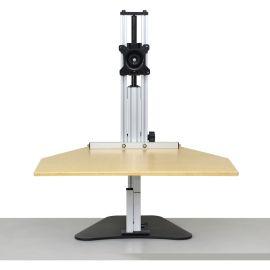 ERGO DESKTOP Wallaby Sit and Stand Workstation, Maple, Fully Assembled