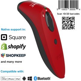 SocketScan S740, 1D/2D Imager Barcode Scanner, Red