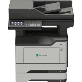 Lexmark MX520 MX522adhe Laser Multifunction Printer-Monochrome-Copier/Fax/Scanner-46 ppm Mono Print-1200x1200 Print-Automatic Duplex Print-120000 Pages Monthly-350 sheets Input-Color Scanner-1200 Optical Scan-Monochrome Fax-Gigabi