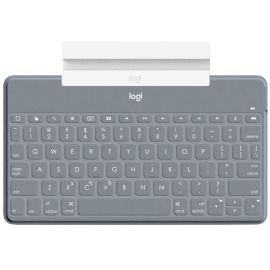 Keys-To-Go Super-Slim and Super-Light Bluetooth Keyboard for iPhone, iPad, and Apple TV - Stone