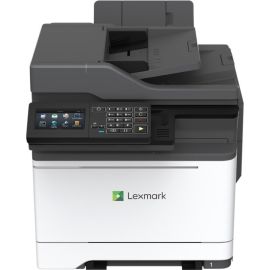Lexmark CX522ade Laser Multifunction Printer-Color-Copier/Fax/Scanner-35 ppm Mono/35 ppm Color Print-2400x600 Print-Automatic Duplex Print-85000 Pages Monthly-251 sheets Input-Color Scanner-1200 Optical Scan-Color Fax-Gigabit Ethe