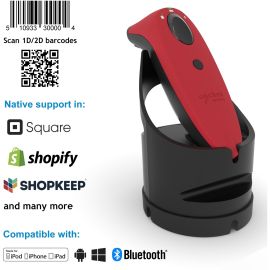 Socket Mobile SocketScan S740, Universal Barcode Scanner, Red & Black Dock
