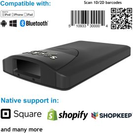 Socket Mobile SocketScan S840, Universal Barcode Scanner, Black
