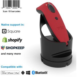 Socket Mobile SocketScan S700, Linear Barcode Scanner, Red & Black Charging Dock