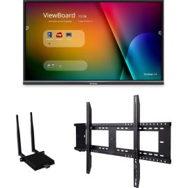 ViewSonic ViewBoard IFP7550-E1 - 4K Interactive Display with WiFi Adapter and Fixed Wall Mount - 350 cd/m2 - 75